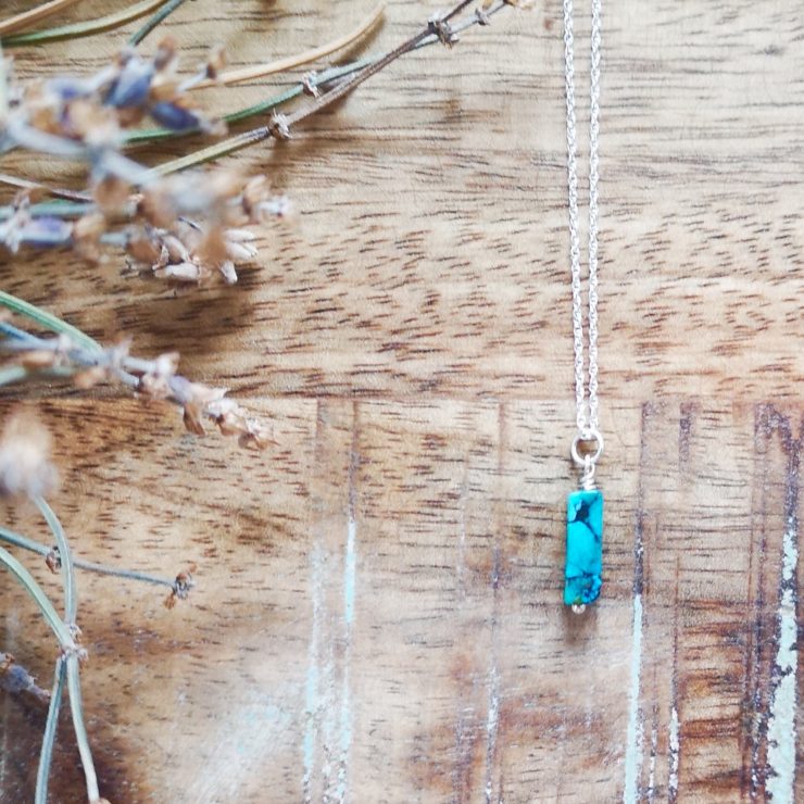 Turquoise Rectangle Necklace