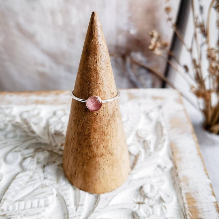 Dogwood Stacking Ring ~ Sterling Silver