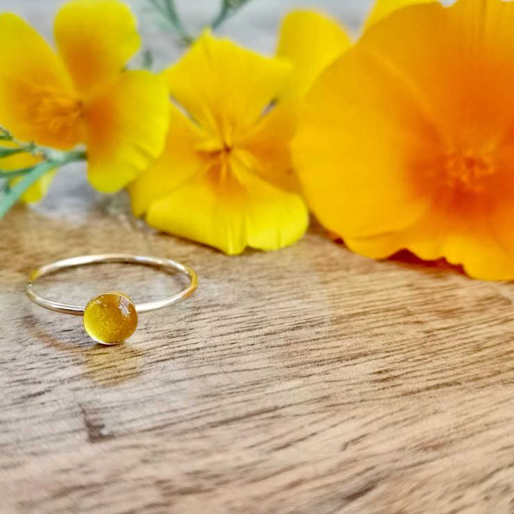 California Poppy Stacking Ring