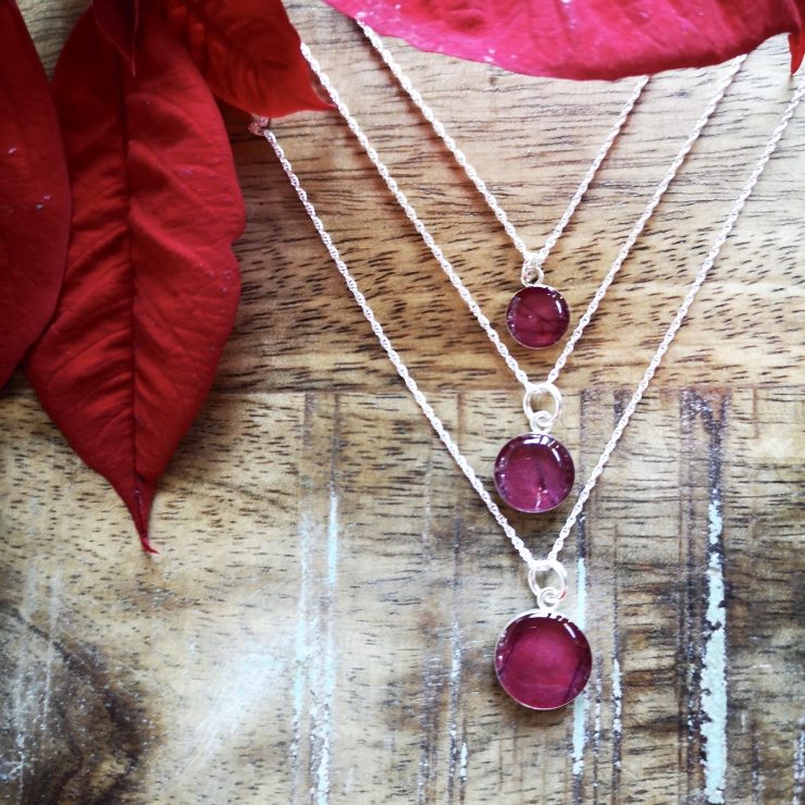 Poinsettia Necklace