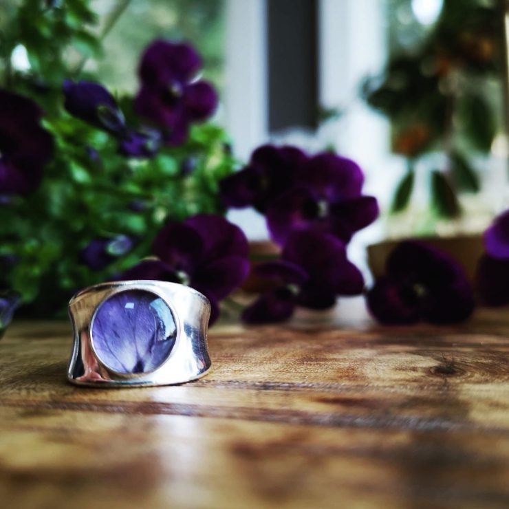 Violet Chunky Ring