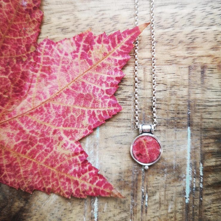 Canadian Maple Leaf Droplet Necklace