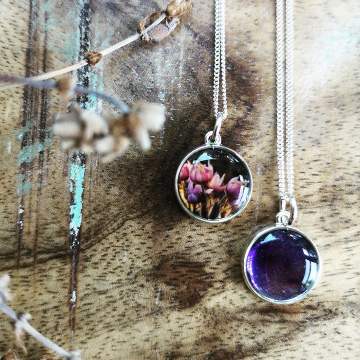 Prairie Crocus Double-Sided Necklace ~ Special Edition