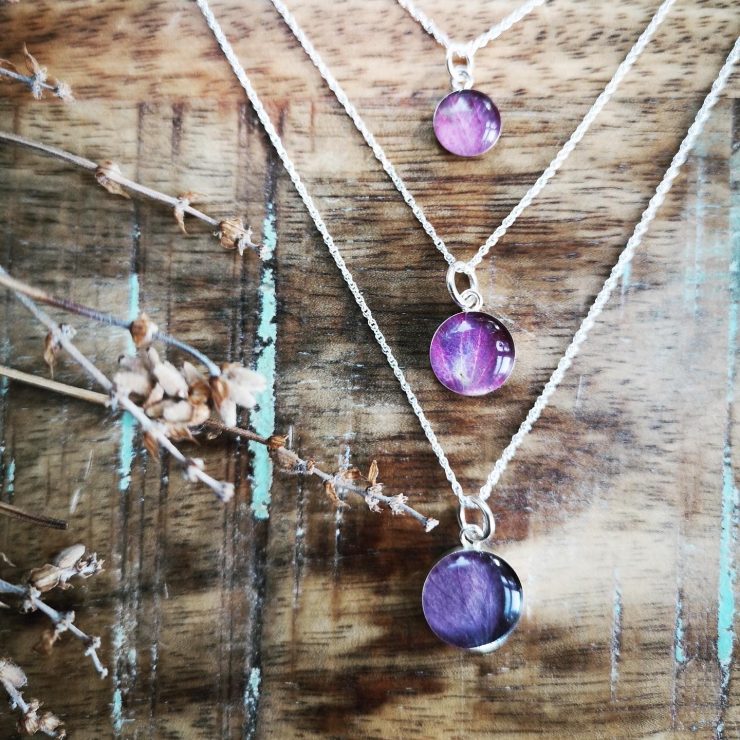 Hydrangea Necklace ~ Royal