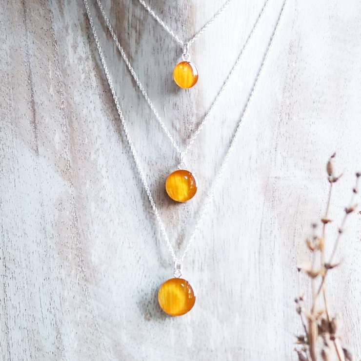 Sunflower Necklace ~ Sterling Silver or Gold-Filled