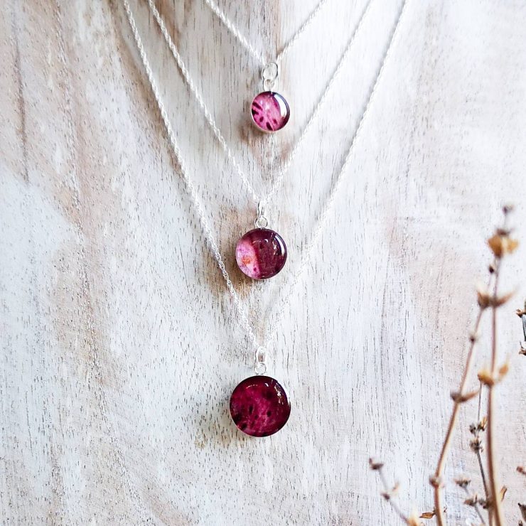 Rhododendron Necklace ~ Sterling Silver