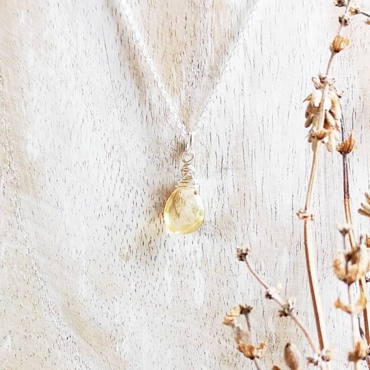 Birthstone Necklace, November ~ Sterling Silver or Gold-Filled